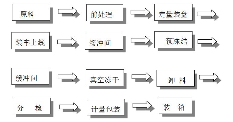 冷冻干燥工艺流程