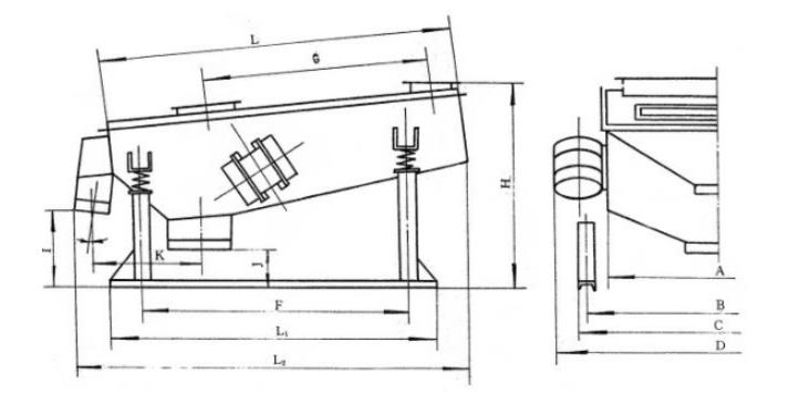 ZSSY盐用振动筛安装简图-河南振江机械