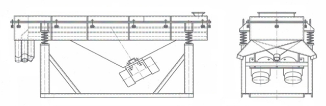 DZSF直线振动筛外形简图-河南振江机械