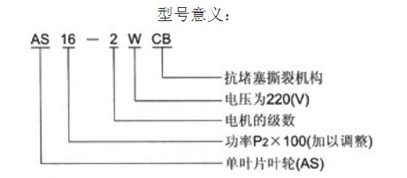 不锈钢排污泵,潜水排污泵型号意义